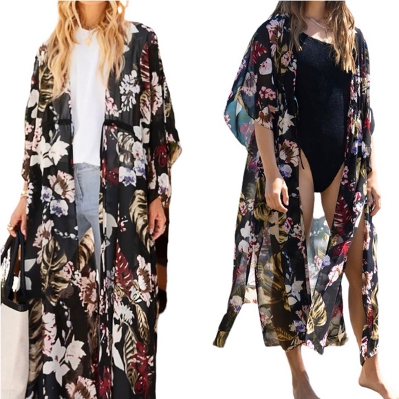 Nwt Walter Baker Tulum Caftan Tropical 
